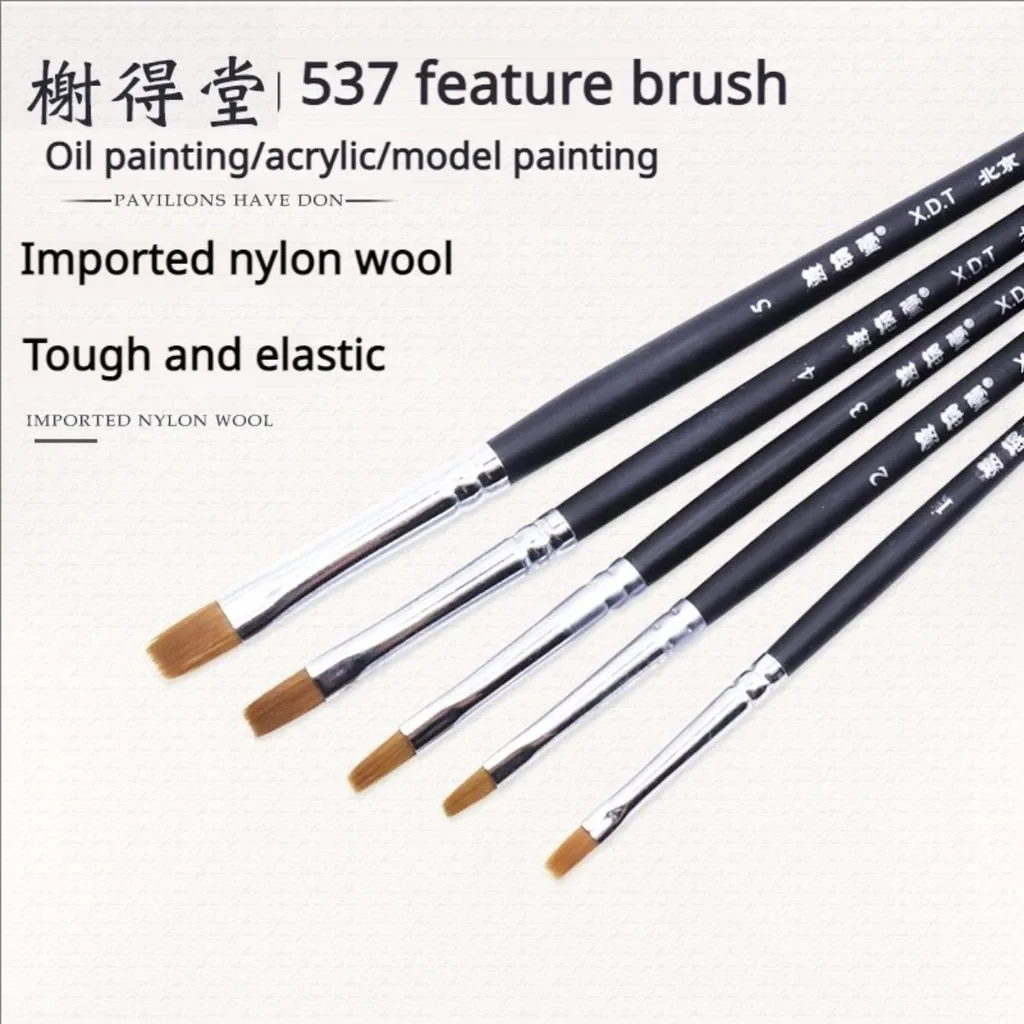 Watercolor Face Nail Art Pen for Gundam Model Painting Tool Nylon Head Nib Wide-head Brush Fine Coloring Pen DIY Painting Tools