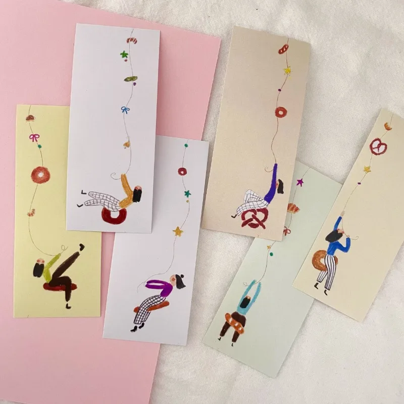YUANQINGQING Studio Lovely Wind Chime Figure Bread Map Die Cut Square Memo DIY Scrapbooking Literary Message Note Paper