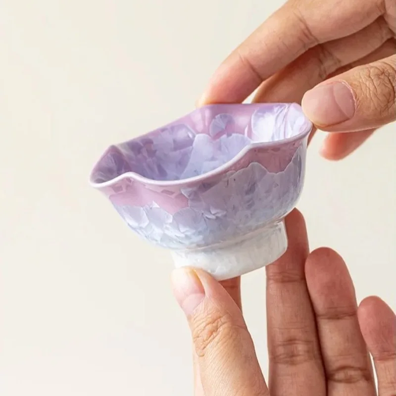 Star Purple Crystal Glaze Teacup Ancient Tea Bowl Jug Tea-tasting Smelling Cup Jianzhan Master Cups For Tea Decoration