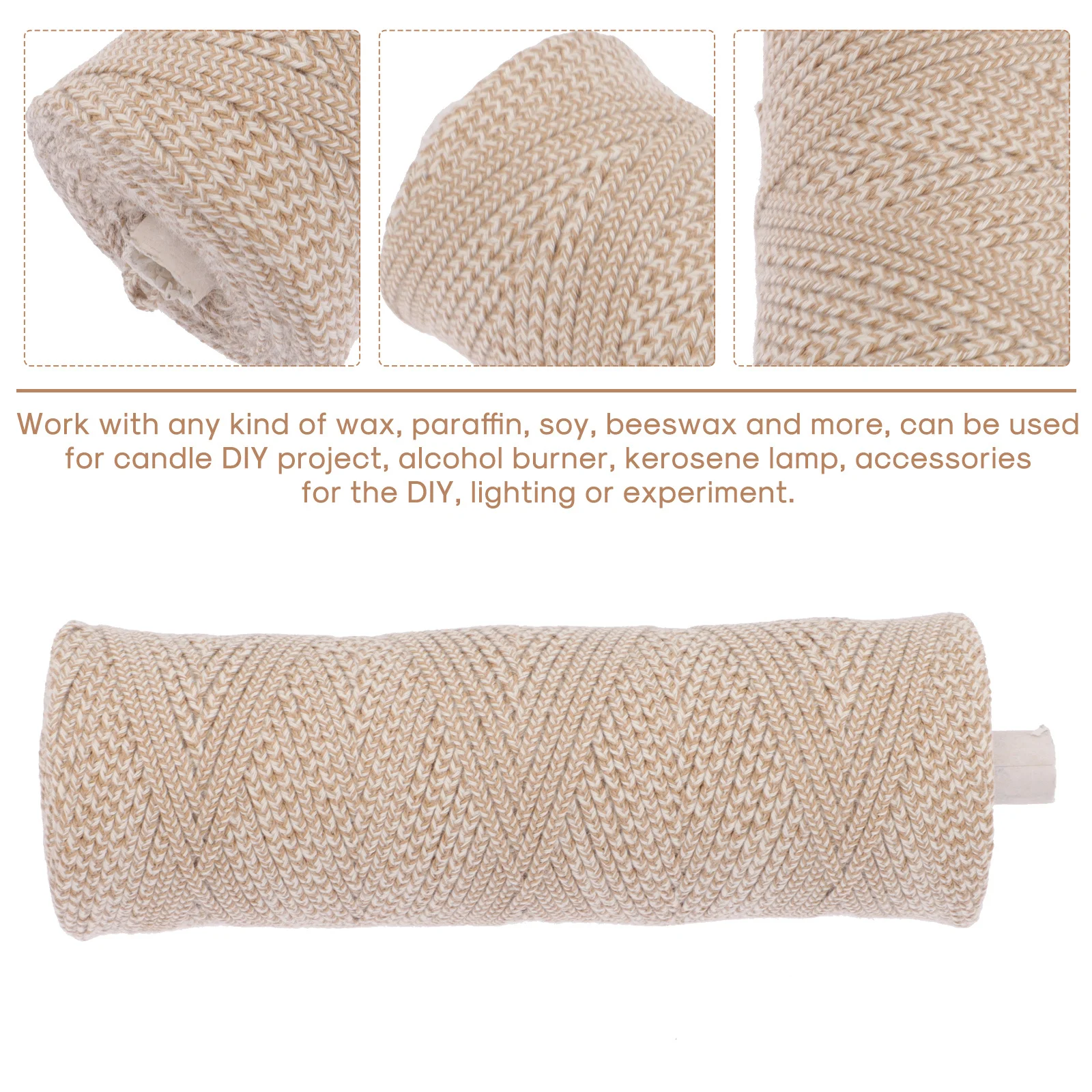 

150M Braided Cotton Wicks For Diy Braided Wick Supplies Wick For Making Wicks Making Accessories