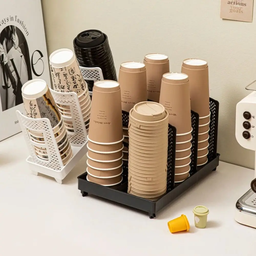 Verdickung Tasse Halter Halterung Faltbare Kaffee Shop Tasse Rack Ultra-große Kapazität Schräg Kaffee Lagerung Ecke Kaffee Shop
