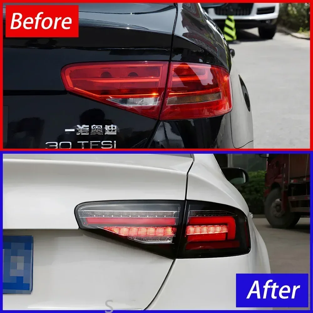 Upgraded Car Taillights Assembly for Audi A4 A4L RS4 S4 B8.5 2013-2016 LED Auto Rear Lamps Highlight Signal Lamp Accessories