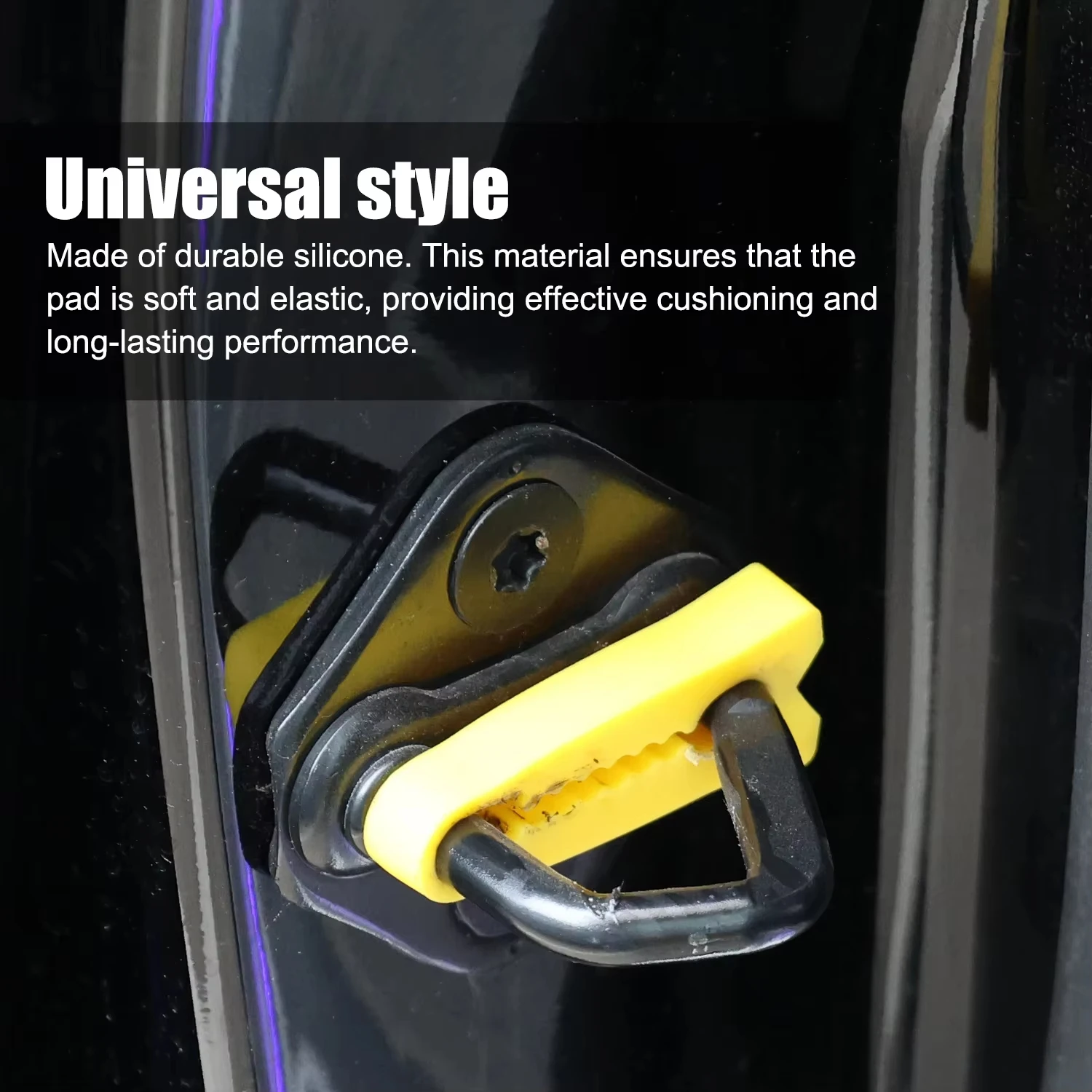 Noise Dampening Silicone Car Door Lock Cover Shock Absorption Anti-Dust Protector For Truck SUV RV Camper Auto Accessories 5