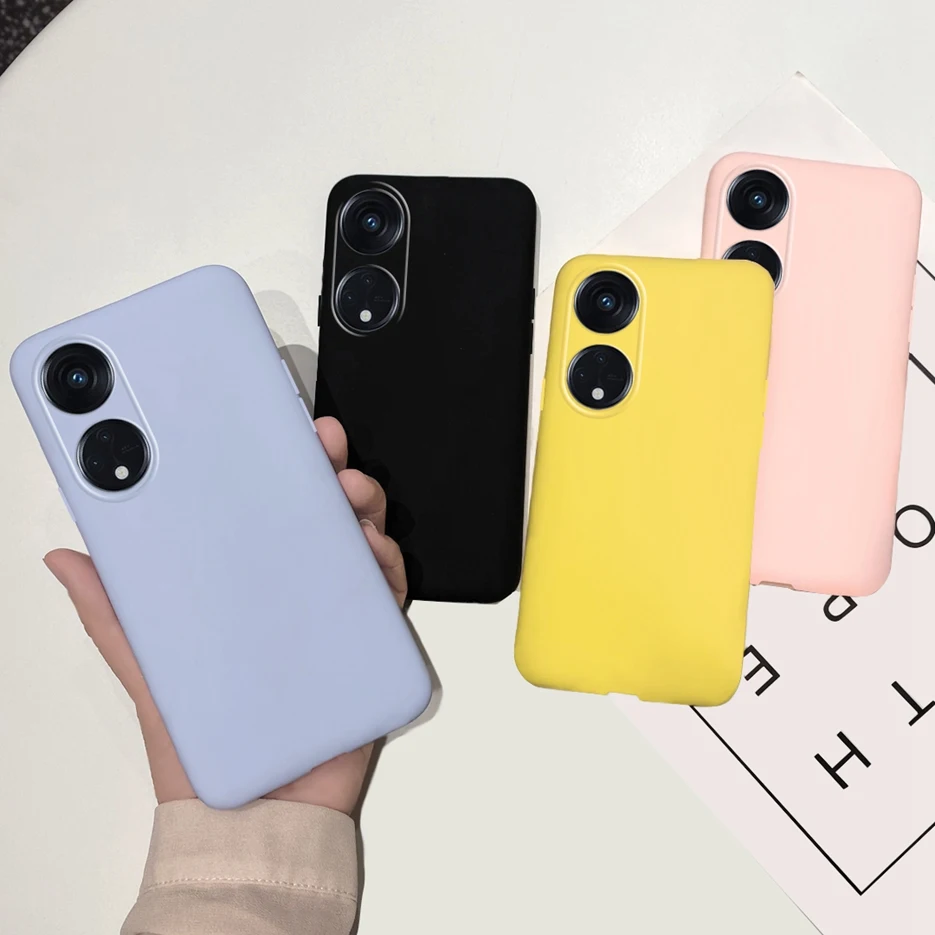 For Oppo Reno 8T 4G Case CPH2481 Cute Candy Bumper Soft Silicone Phone Cases For Oppo Reno8 T 8T Reno8T Back Cover 6.43'' Fundas