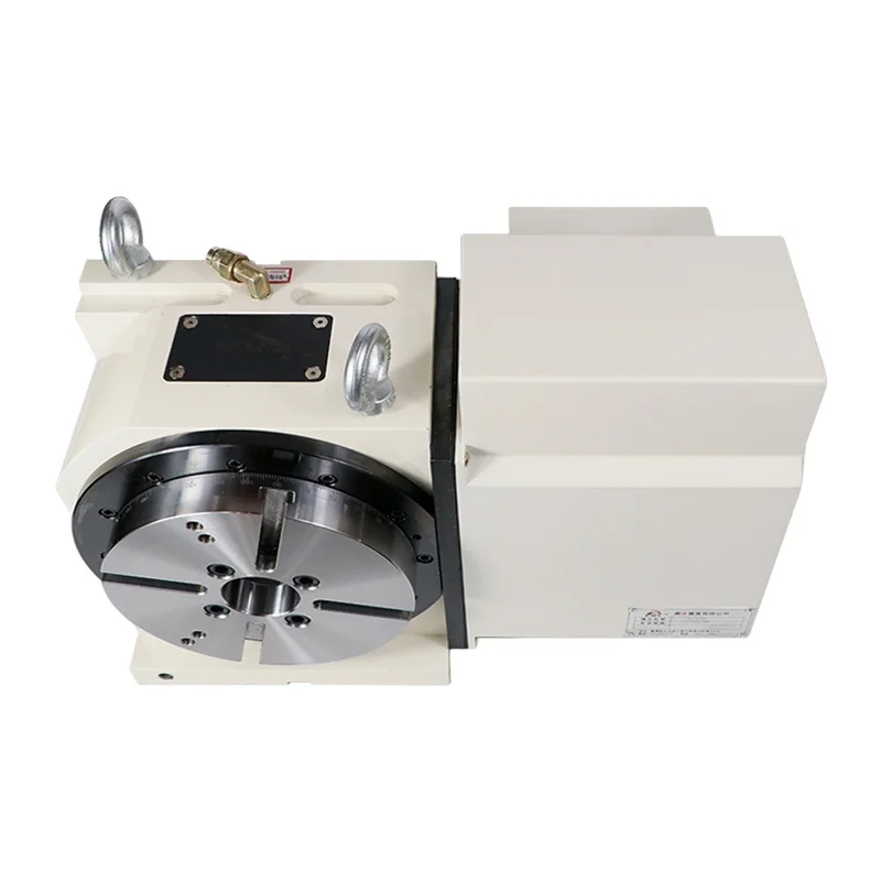 4th 4 Axis Diameter 200mm High Precision Automatic Worm Gear Horizontal Indexing Roller Cam Rotary Table For CNC Lathe