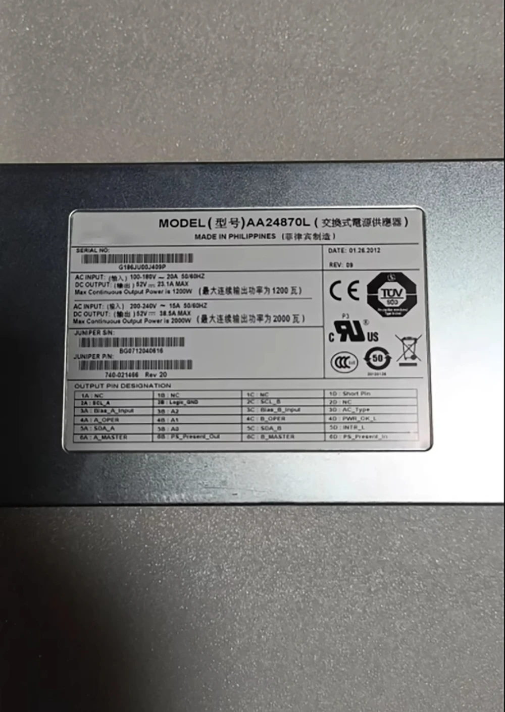 740-021466 AA24870L power-supply module