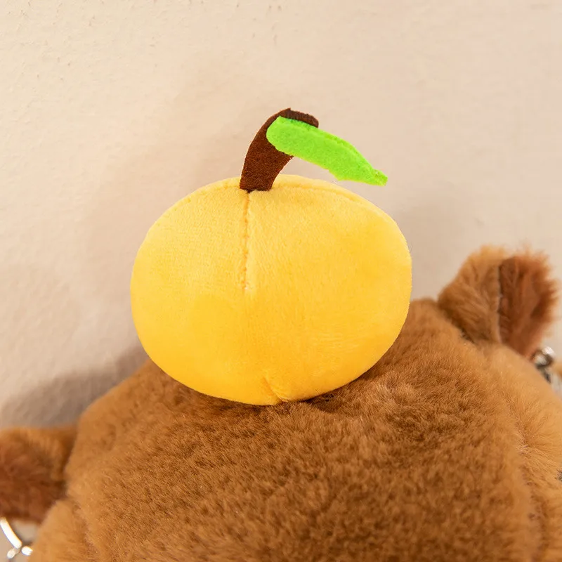 Mochila de felpa de capibara, bolso de piel de muñeca de peluche Kawaii a la moda, bolso de hombro, Mini mochila, regalos para novia