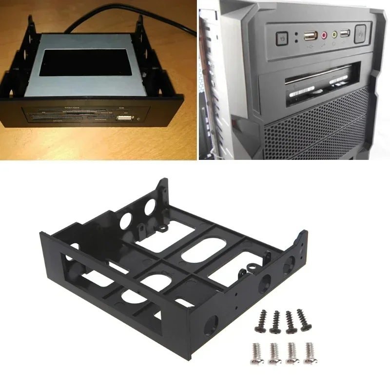 Nworld 3.5'' to 5.25'' Hard Disk Drive Bracket Computer Case Adapter Floyy Kit Mounting Bracket