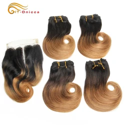 Curly Bundles With Closure 4x4 Lace Closures Brazilian Hair Weave 4 Bundles With Closure Natural Human Hair Bundles With Closure