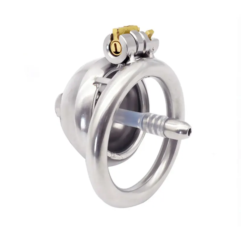 304 stainless steel Male Chastity Device Super Small Short Cock Cage with Stealth lock Ring Sex Toy