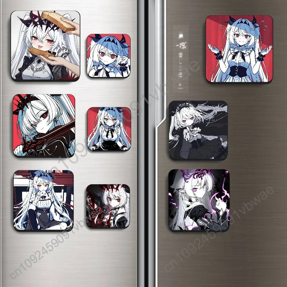 game NOexistenceN of You AND Me Lilith Black Square Plastic Fridge Magnet, for Magnetic Sticker No Trace Left, Durable