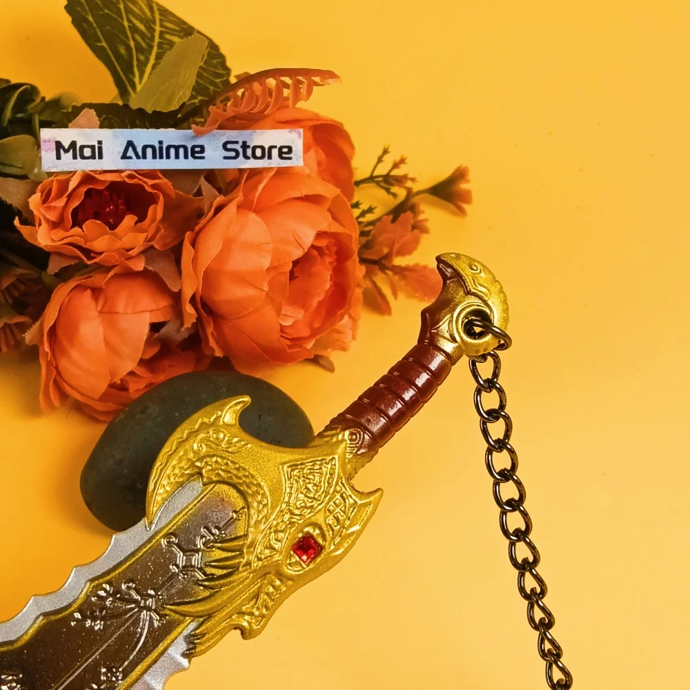 ดาบคาตานะโลหะอนิเมะ God of War 4 ขนาด 13 ซม. ดาบซามูไร ดาบคราโตส เธอเรน่า เกลียวเทียน ดาบคาโอส ดาบคาตานะของจริง (ไม่คม) ของเล่น ของขวัญ