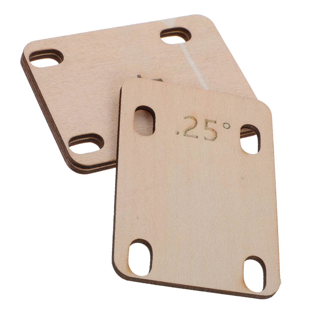 

3 Pcs Adjusting Washer Guitar Spacers Accessories Bass Neck Wooden Shim Electric Shims