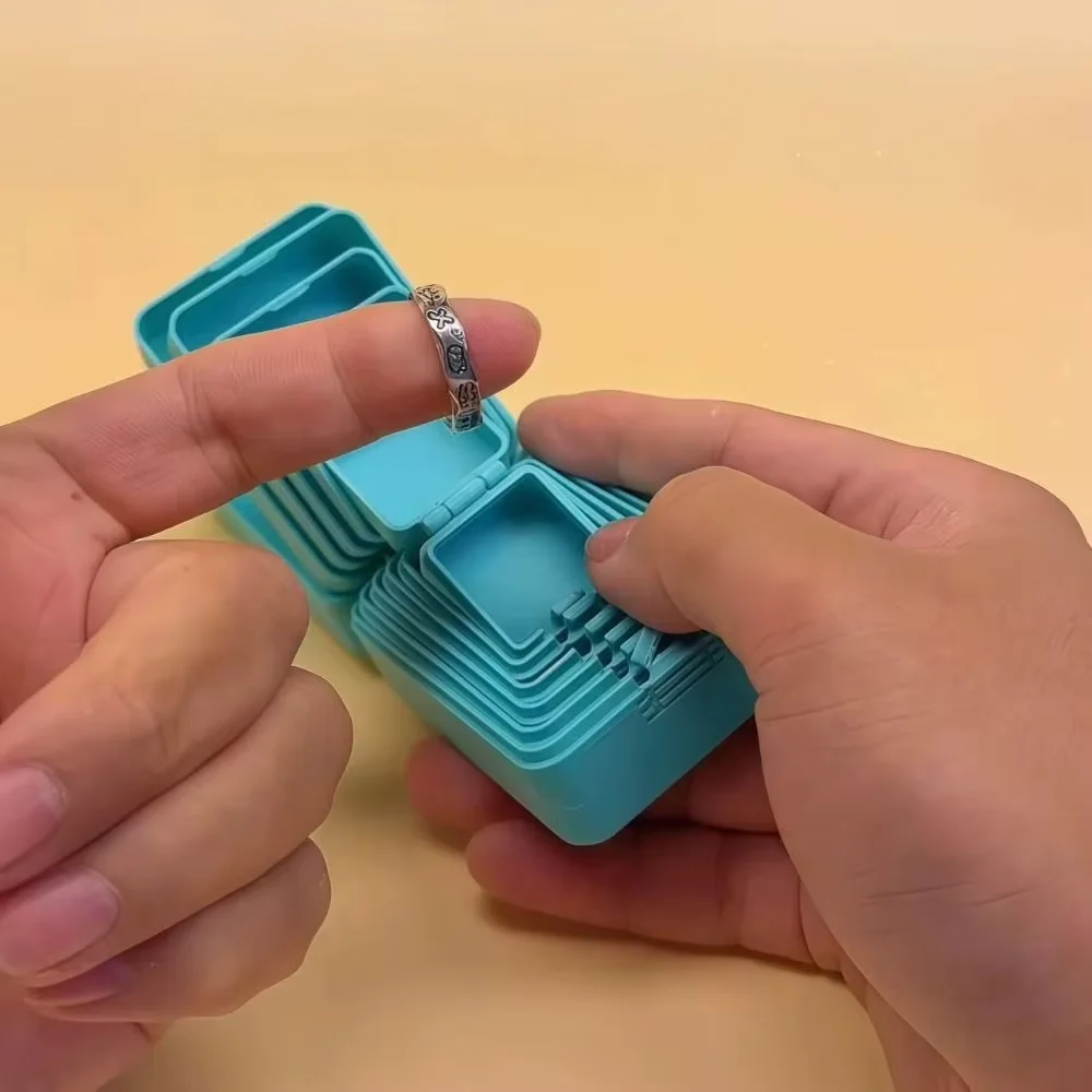 3D Printing Jewelry - Draagbare 3D-geprinte sieradendoos met 7 lagen,