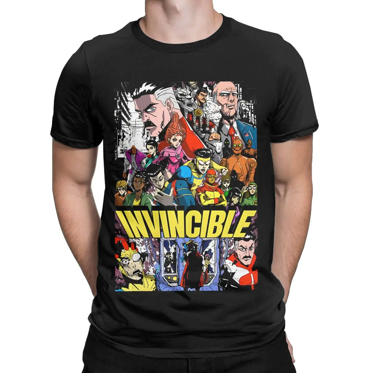 Men Women Invincible Manga Style Cartoon Anime Graphic T Shirt Apparel Novelty 100% Cotton T Shirt Tee Clothing All Seasons