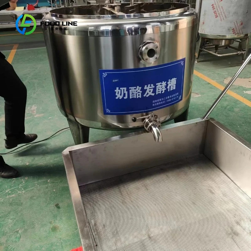 Multipel Models 300L Cheddar Cheese Tank Machine Round Cheese Vat Mini Mozzarella Making Machine for Sale