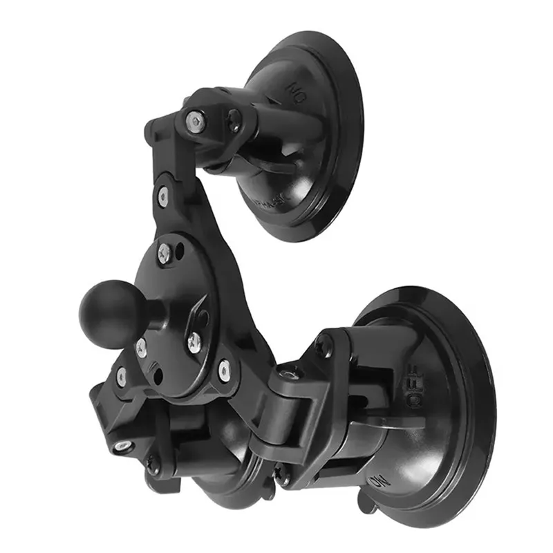

Twist Lock Triple Articulating Suction Cup Adjustable Triple Pivot Suction Mount Car Holder GPS Drone Windscreen Dash Mount