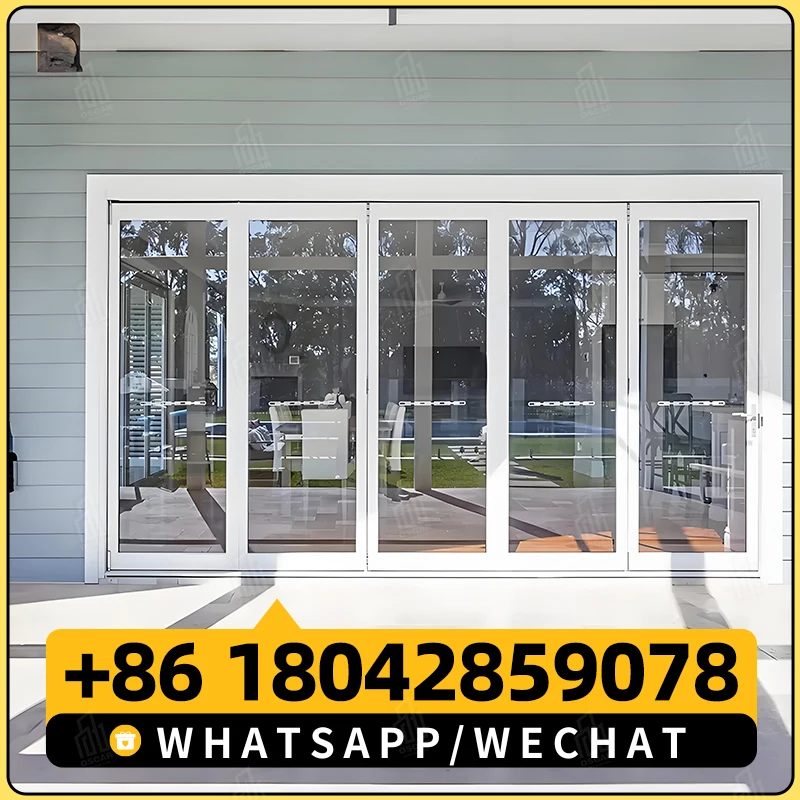 Sound Proof Aluminum Commercial Interior Sliding And Folding Doors System