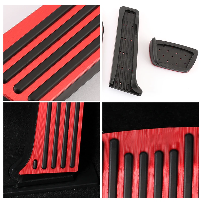 For Toyota Harrier Venza IV XU80 2020 2021 2022 Aluminum Car Accelerator Fuel Brake Pedals Cover Anti-Slip Pads Case Accessories