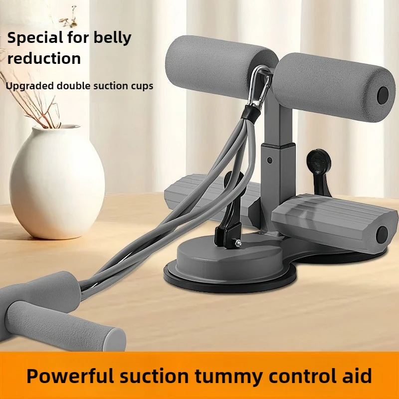 

Sit Up Assistant Exercised Abdomen Arms Stomach Thighs LegsThin Fitness Suction Cup Type Sit Up Bar Self-Suction abs machine