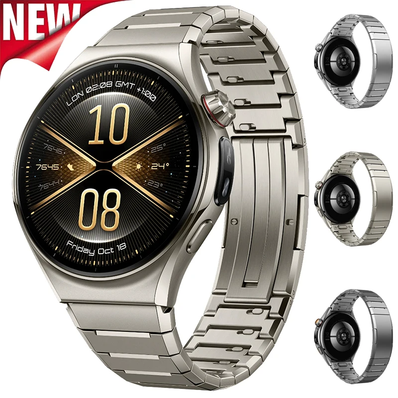 Titanium Alloy Strap for Huawei Watch 6 Pro 46mm Smartwatch Metal Bracelet Wristband for Huawei Watch 6 Pro Quick-release Bands