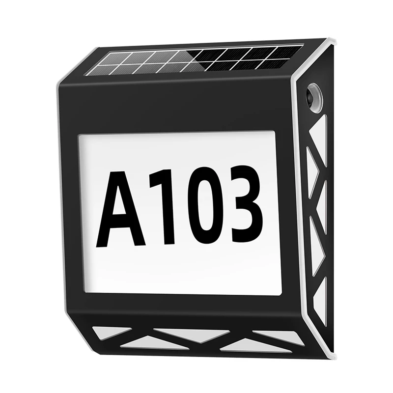 

Waterproof Street Sign Solar Digital House Light Number Wall Light Address Sign Number Plate Suitable For Garden