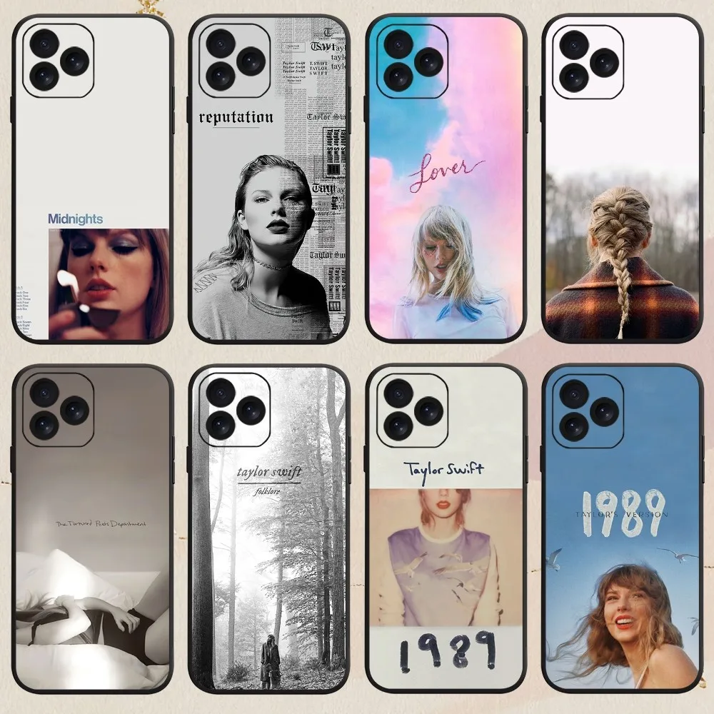 Singer T-Taylor S-Swift Phone Case For iPhone 8 11 12 13 14 15 Mini X XR XS PRO MAX Plus Shell