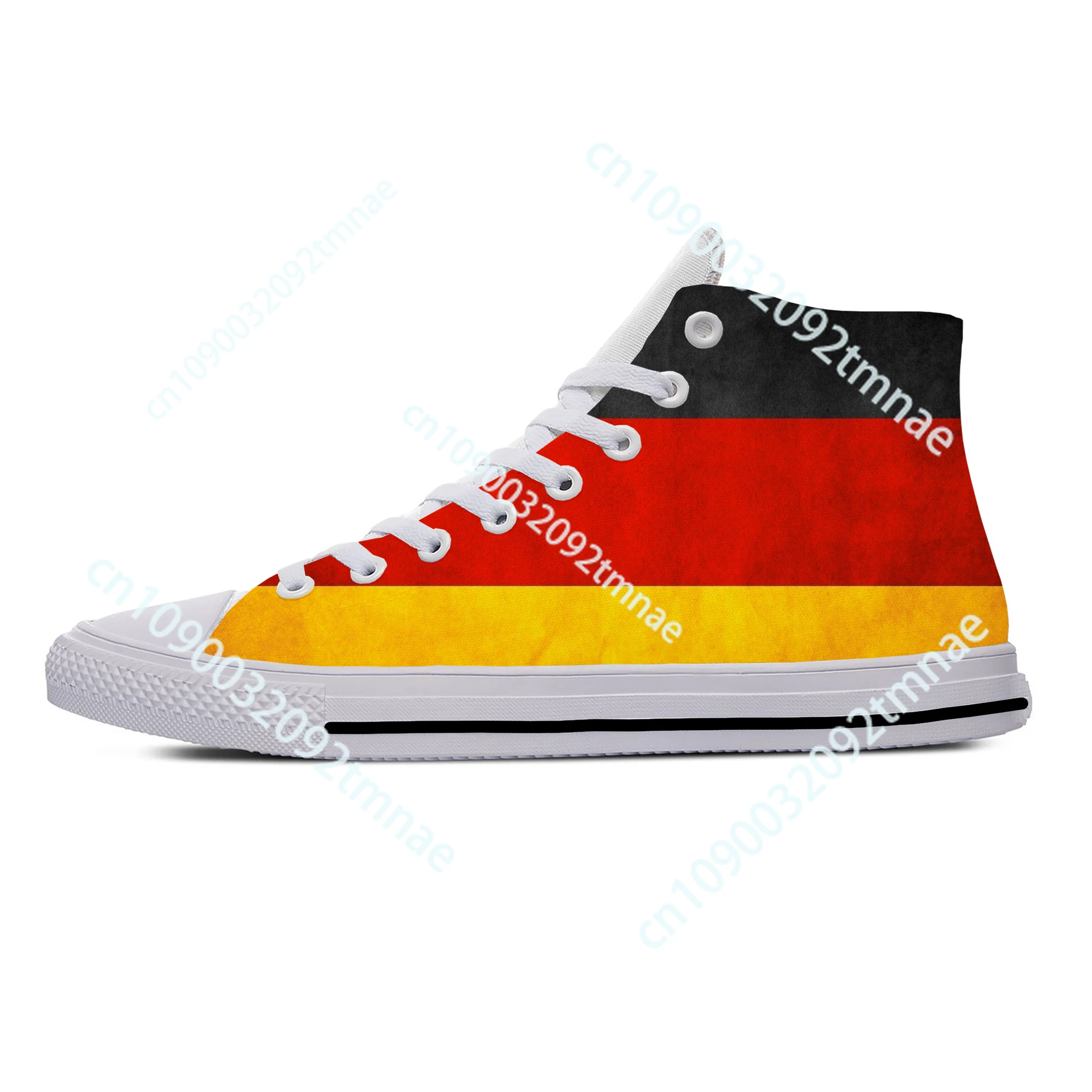 Hot German Germany Republic Flag Patriotic Fashion Casual Shoes High Top Lightweight Men Women Sneakers Breathable Custom Shoes