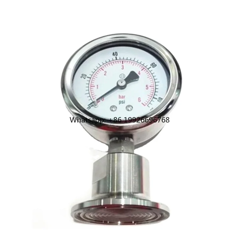 

Stainless Steel Sanitary Flat Membrane Pressure Gauge Steam Boiler Product