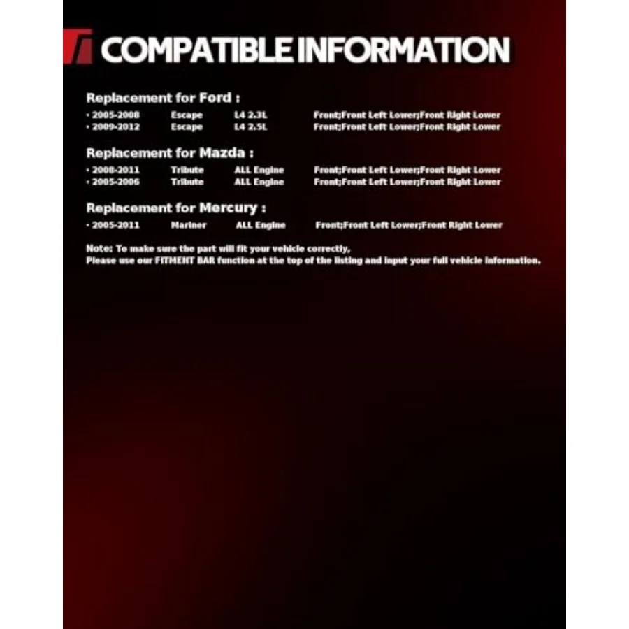 أذرع التحكم الأمامية السفلية اليسرى اليمنى مع مجموعة تعليق وصلة كروية لاستبدال 0512 فورد إسكيب مازدا تحية ميركوري مارين #5