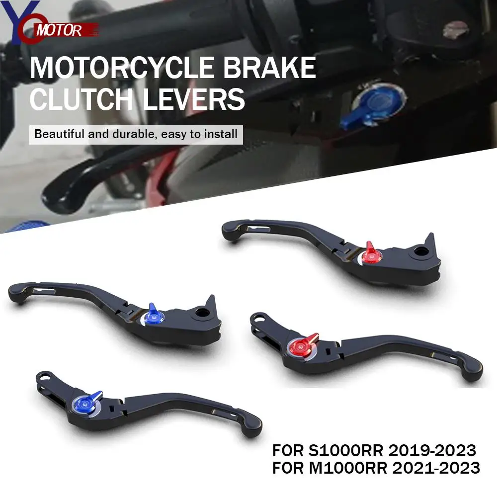 

FOR BMW S1000RR 2019 2020 2021 2022 2023 Motorcycle Accessories Adjustable Brake Handle CNC Foldable Grips Brakes Clutch Levers