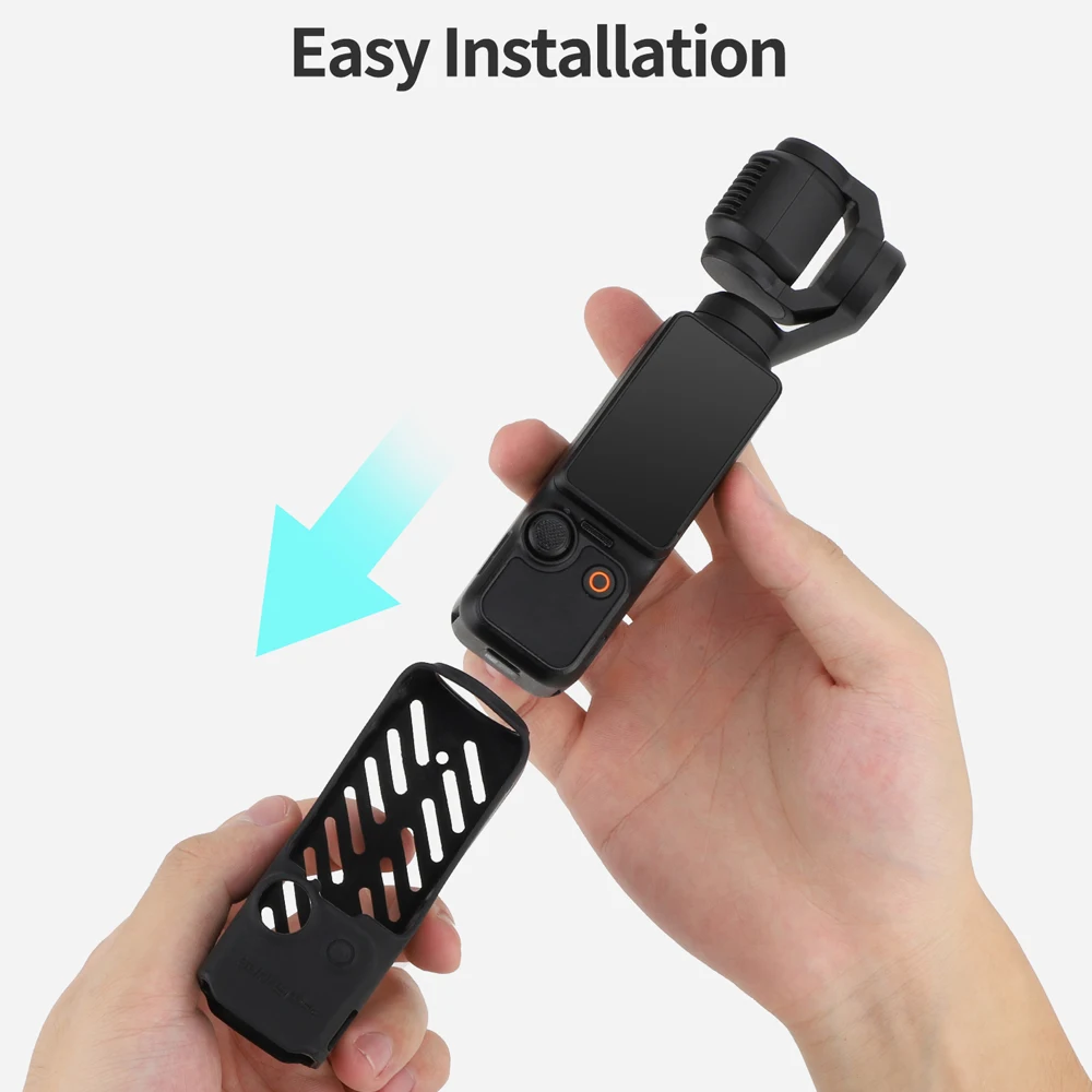 Sunnylife Silicone Protective Cover for DJI OSMO Pocket 3 Anti-Scratch Gimbal Camera Handle Protective Case for Pocket3 Shell