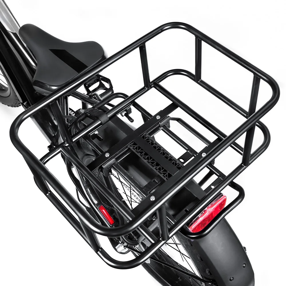 Schnell abnehmbarer Fahrradkorb für den Gepäckträger – Große Kapazität für E-Bikes und Fahrräder – Ideal für Reisen und Einkäufe