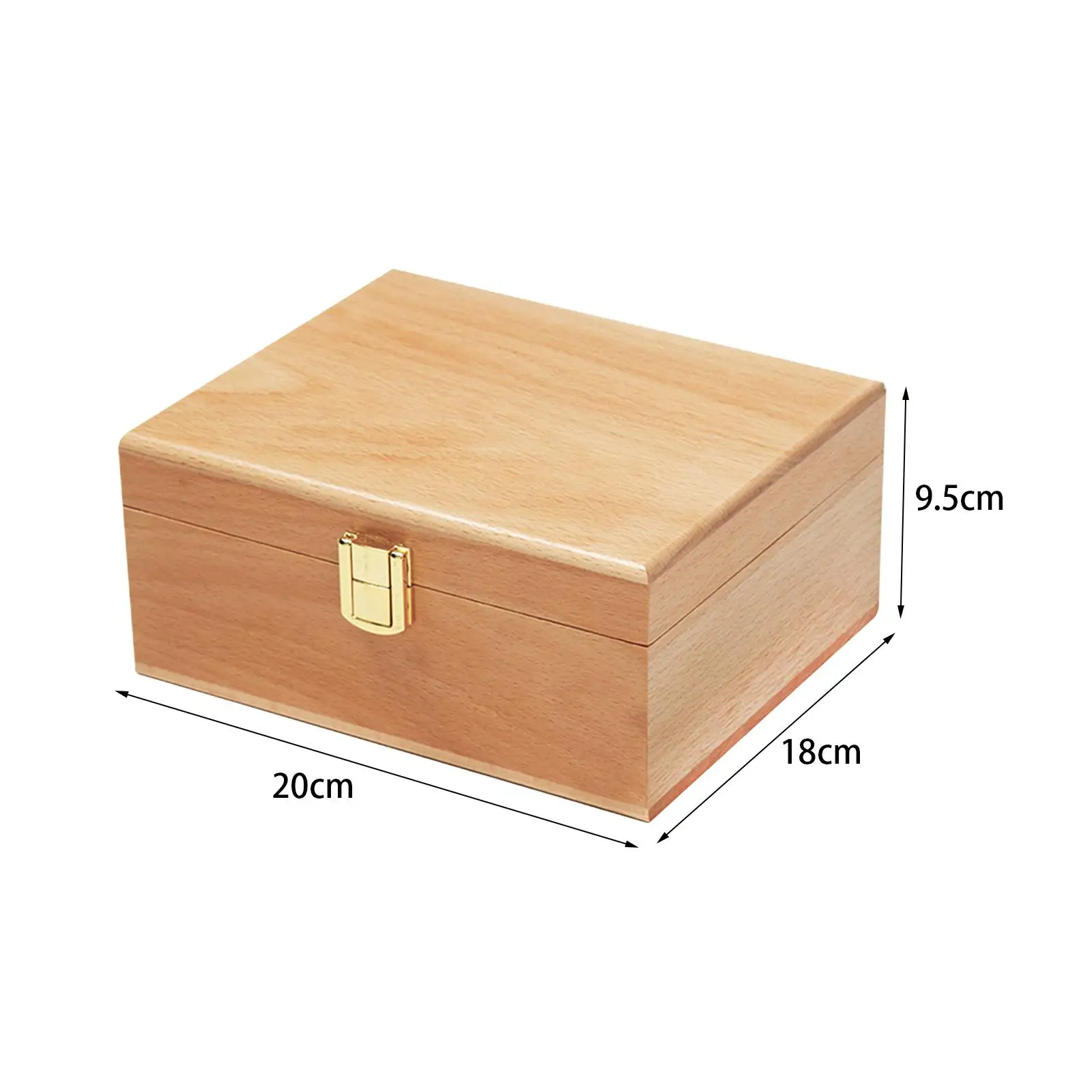 Wooden Storage Box Decorative Home Organization Portable Desktop Rustic Container Jewelry Organizer Box for Trinket Home Decor