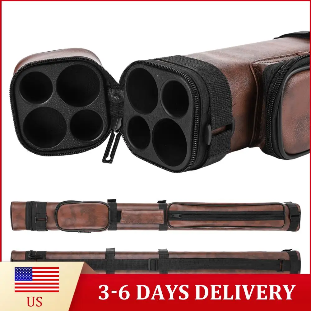 

Square Four-Hole Pool Cue Case with Pockets Pool Cue Bag Billiard Stick Bag Billiard Stick Carrying Case for Carrying Cue Sticks
