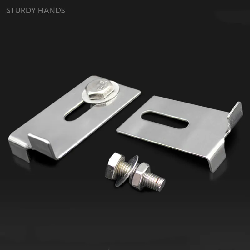 50pcs Ceramic Tile Hooks Stainless Steel Hook Wood Plank Stone Hook External Wall Fixed Bracket Hardware Tool Accessories