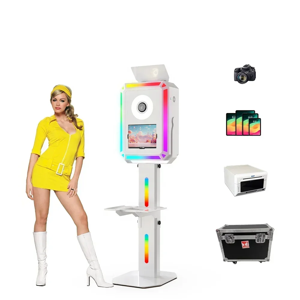 Best Promotion Selfie Retro Photobooth Real Vintage Instant Dslr Photo Booth Machine With Printer And Camera