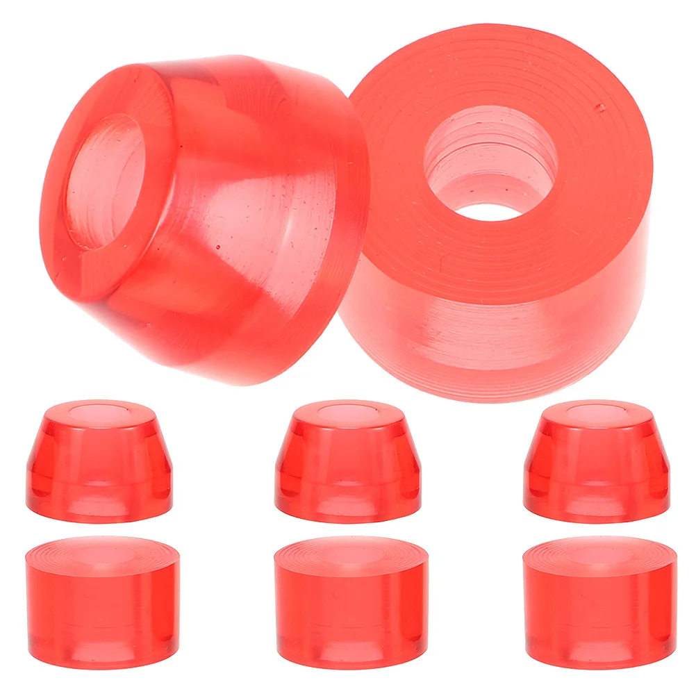 

8Pcs Skateboard Shock Absorption Pads High Elastic PU Four-Wheel Riser Pads Enhance Stability Skateboard Accessories