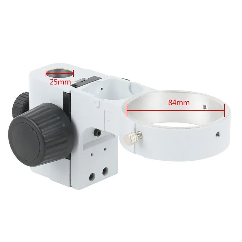 

Adjustable 84mm Focusing Bracket Holder for Trinocular Microscope Install Diameter 25mm Zoom Stereo Microscopes
