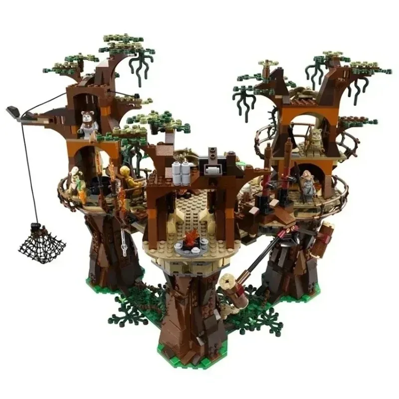 IN STOCK 1990PCS Star Plan Wars Ewok Village Building Blocks Toys Bricks for Children Compatible with 10236 Christmas Gift moc