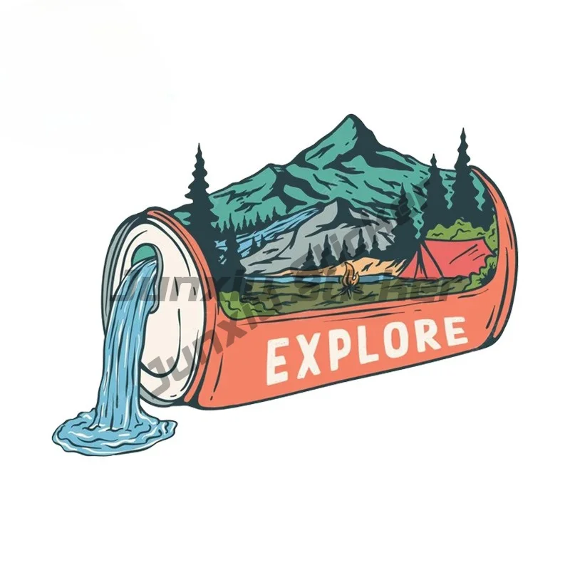 

For Mountain Explore Car Stickers Sunscreen Personality Decals Car Accessories Windows Laptop Decor