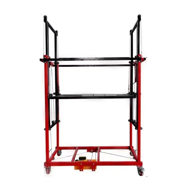 

Electric scaffolding lift for building construction remote control mobile lifting platform truck folding electric lifting tool