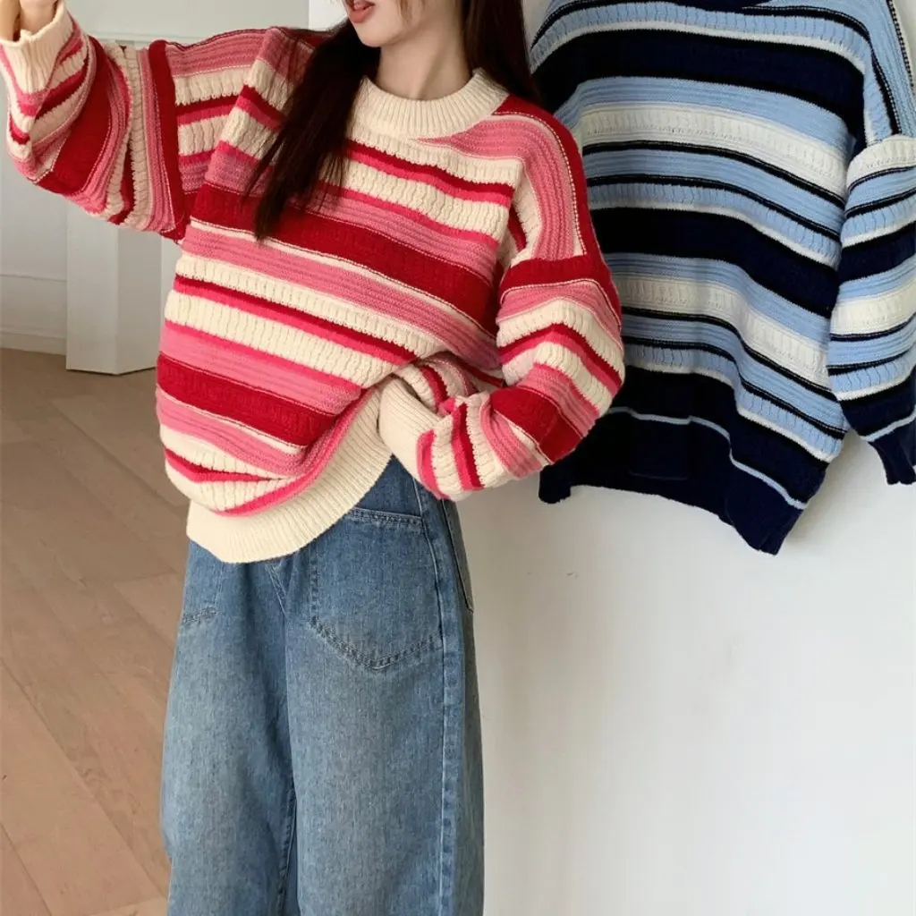 

Women's Twist Sweater Irresistible Style Loose Outer Wear Spring Autumn Lazy Top Fashionable Women's Clothing