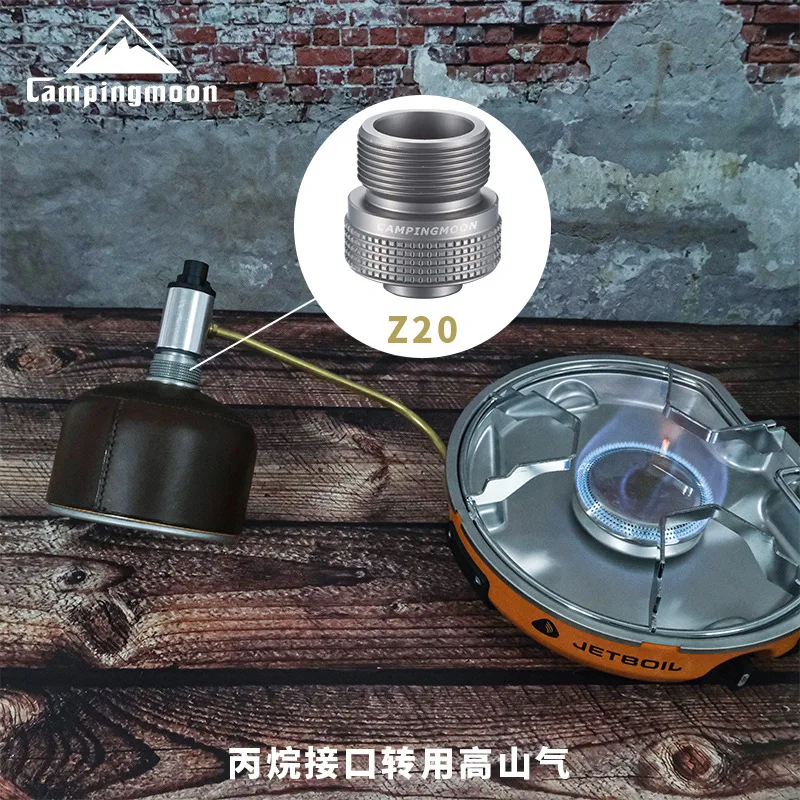CAMPINGMOON Z20 BKZ20 No Lock Propane To Alpine Adapter High Mountain Gas Tank To Propane Adapter