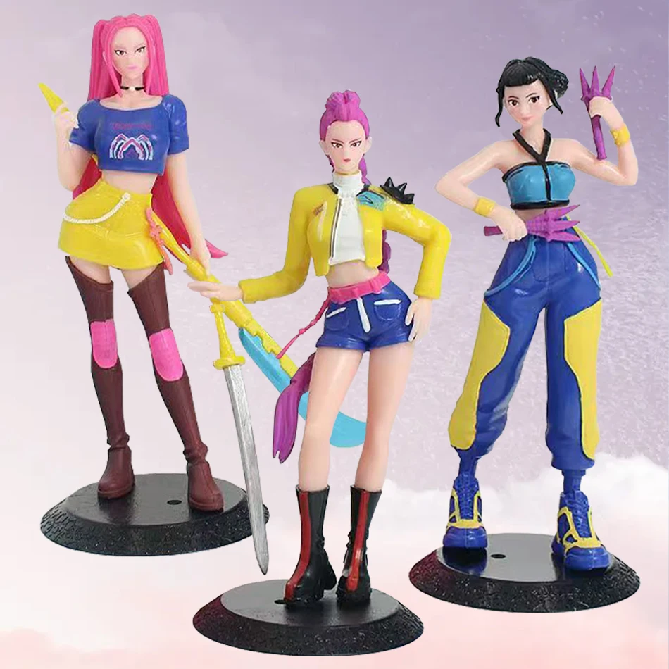 2025 Kpop شيطان الصيادين أنيمي الشكل اللعب لطيف بولي كلوريد الفينيل المنقولة المفاصل عمل نموذج لجسم دمى الاطفال عيد ميلاد الديكور لعبة الهدايا #1