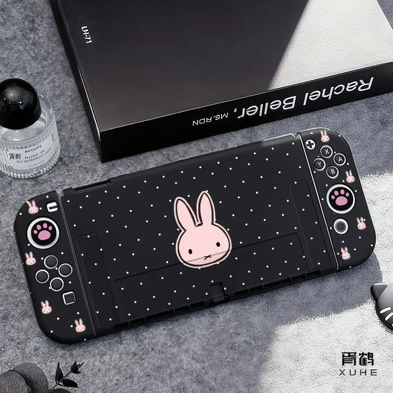 

Cartoon Protective Case for Nintendo Switch 2/OLED Console Joy-Con Non-slip Shock-resistant TPU Soft Case Gaming Accessories