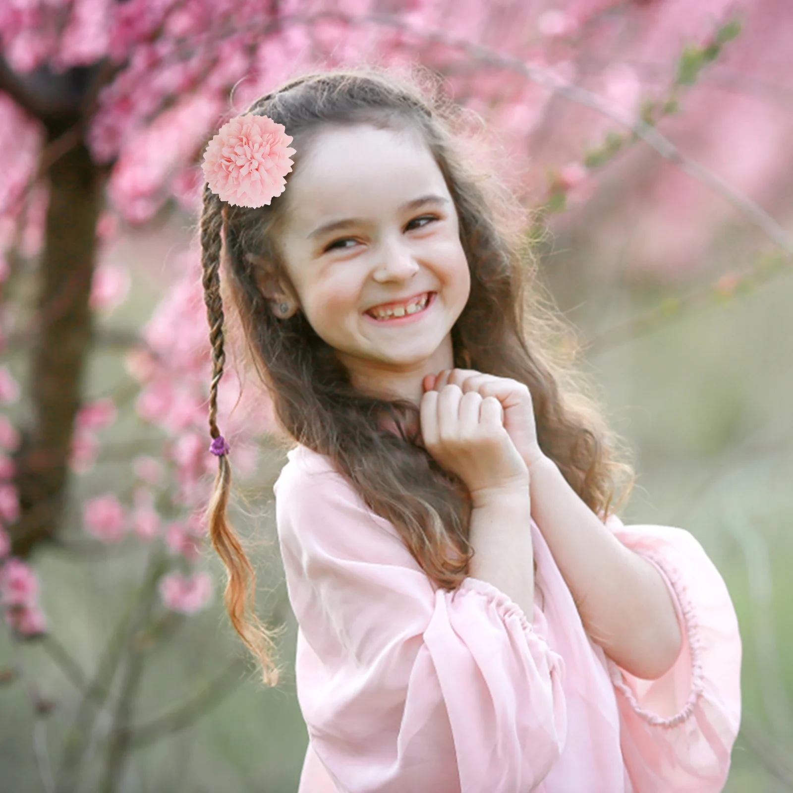 

21Pcs Flower Hair Clips Elegant Silk Floral Barrettes Hair Accessories for Women Prom Wedding Banquet