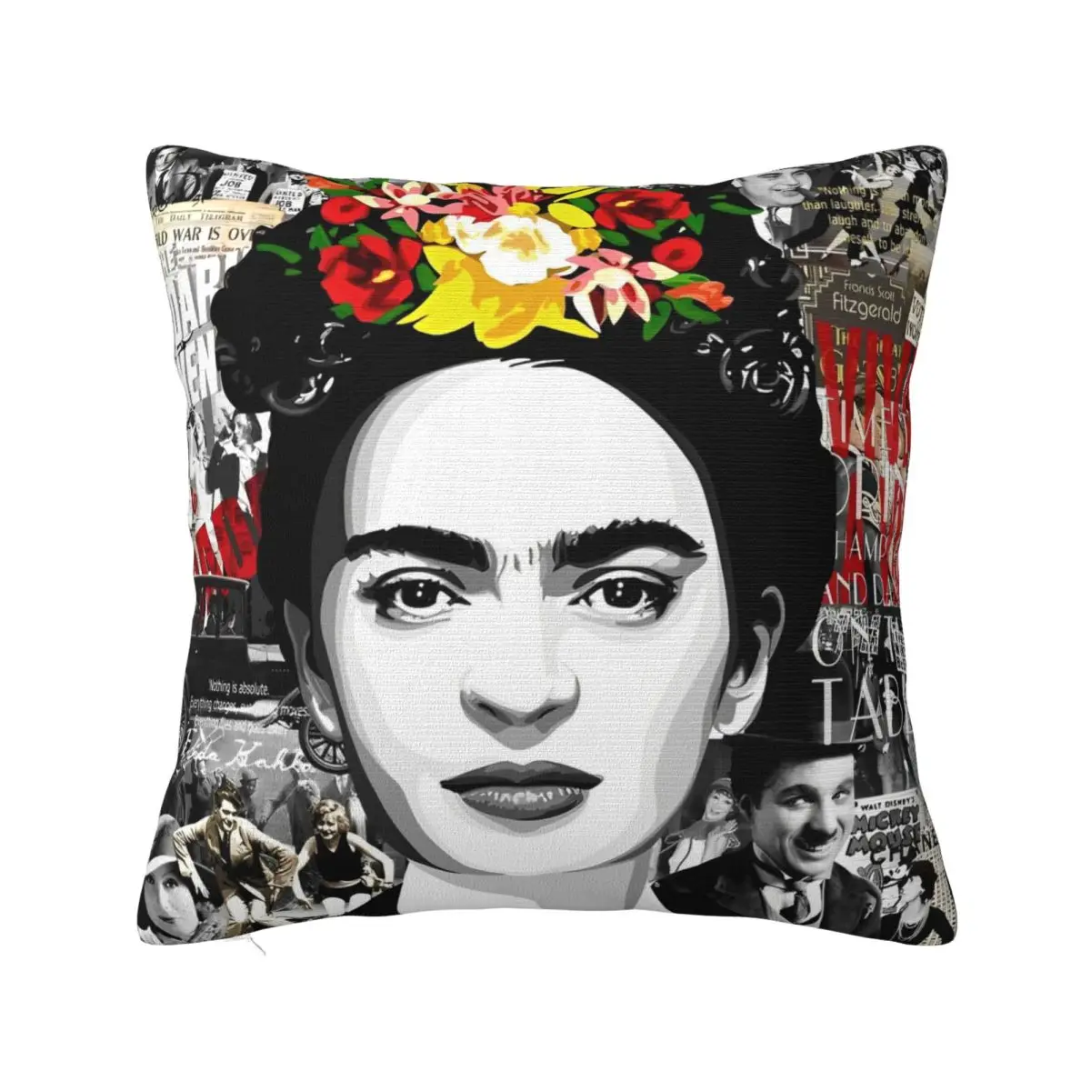 Fridas Kahlos Pillow Covers Merchandise Polyester Cushion Cover Decor Throw Pillow Case Cover Home Zipper 45*45cm Multi Size