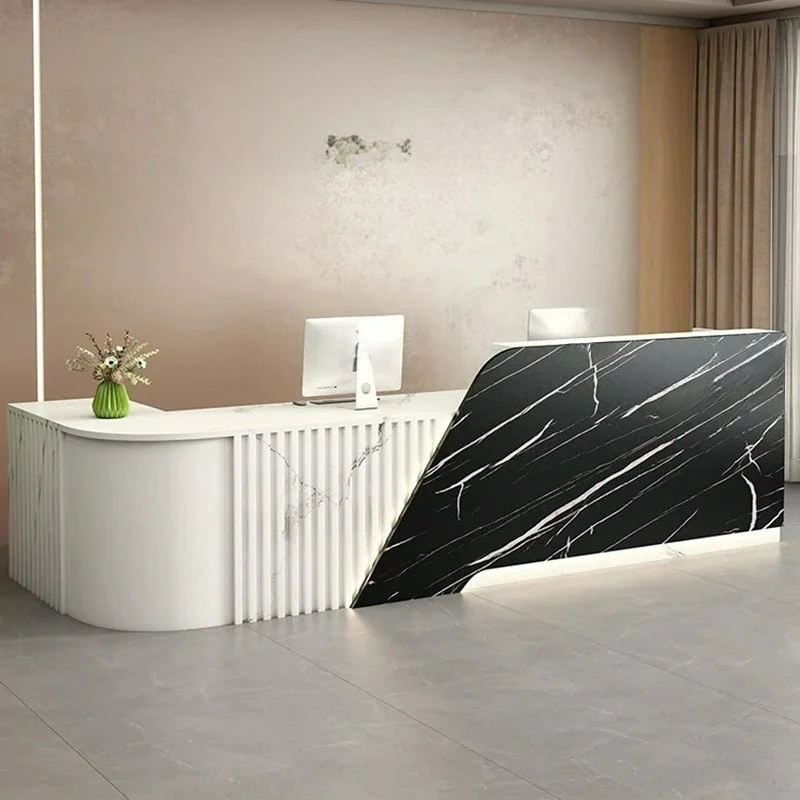 Customizable Simple Luxury Reception Desk Modern Salon Small Clinic Bar Counter Accessories Escritorio