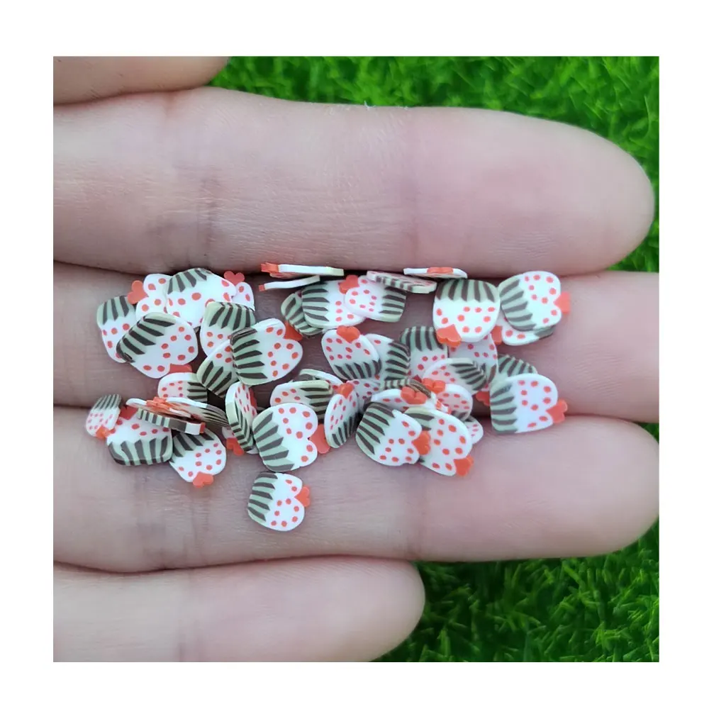 5mm Polymer Clay Sweet Cupcake Slices Food Sprinkles for Diy Crafts Shaker Slime Accessories DIY Nail Arts Decoration